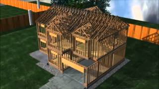 Усадьба, каркасный дом, 3D проект(, 2013-07-29T15:49:46.000Z)