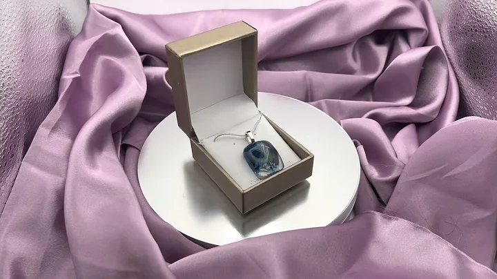 Fused cremated ashes fused into beautiful pendant