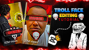 Create Epic TrollFace Edits On Capcut | Trending Colour Background Edit🔥