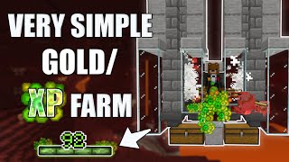 Minecraft: Zombified PIGLIN XP/GOLD farm AFK - Tutorial 1.18