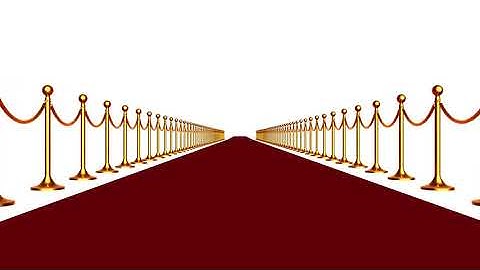 Loop Seamless Walk Animation on a Red Carpet 3D on a White Background and Black Background