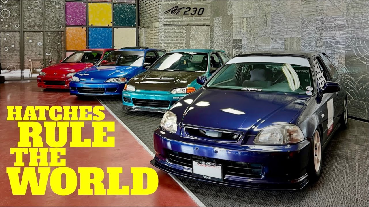 Hatch Attack at AT230 Cars & Coffee IS A VIBE | SoCal Honda Car Meet EG ...