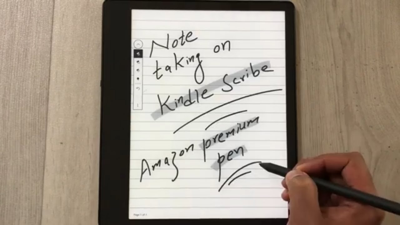 Kindle Scribe : Note Taking and Palm Rejection with Premium Pen 