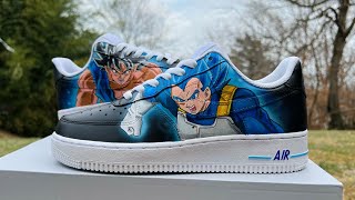 Goku and Vegeta Custom Air Force One | Dragon Ball Z Anime Art