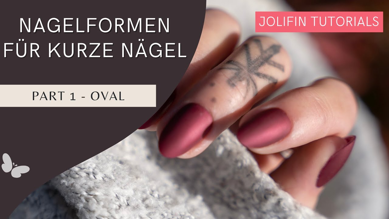 Nagelformen für kurze Nägel - Oval