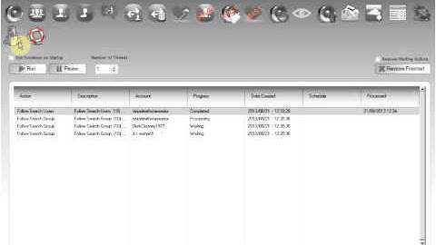 search and follow users - groups search - soundcloud bot