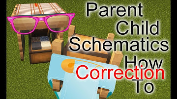 Minecraft Minecolonies - Parent Child Schematics - A Quick Note