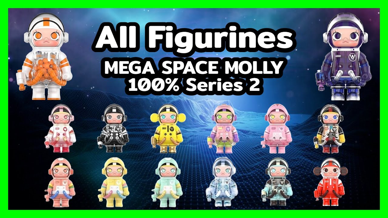 【値下げ】MEGA コレクション100％ SPACE MOLLY シリーズ 2B SPACE MOLLY MEGA 100% Series 2-B GLACIER – TOYSEZ
