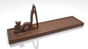 Chocolate bar word intro animation by Blender