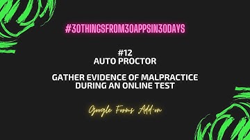 12.  AutoProctor