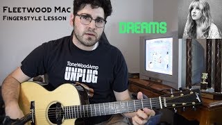 dreams- fingerstyle guitar lesson - travis bowman