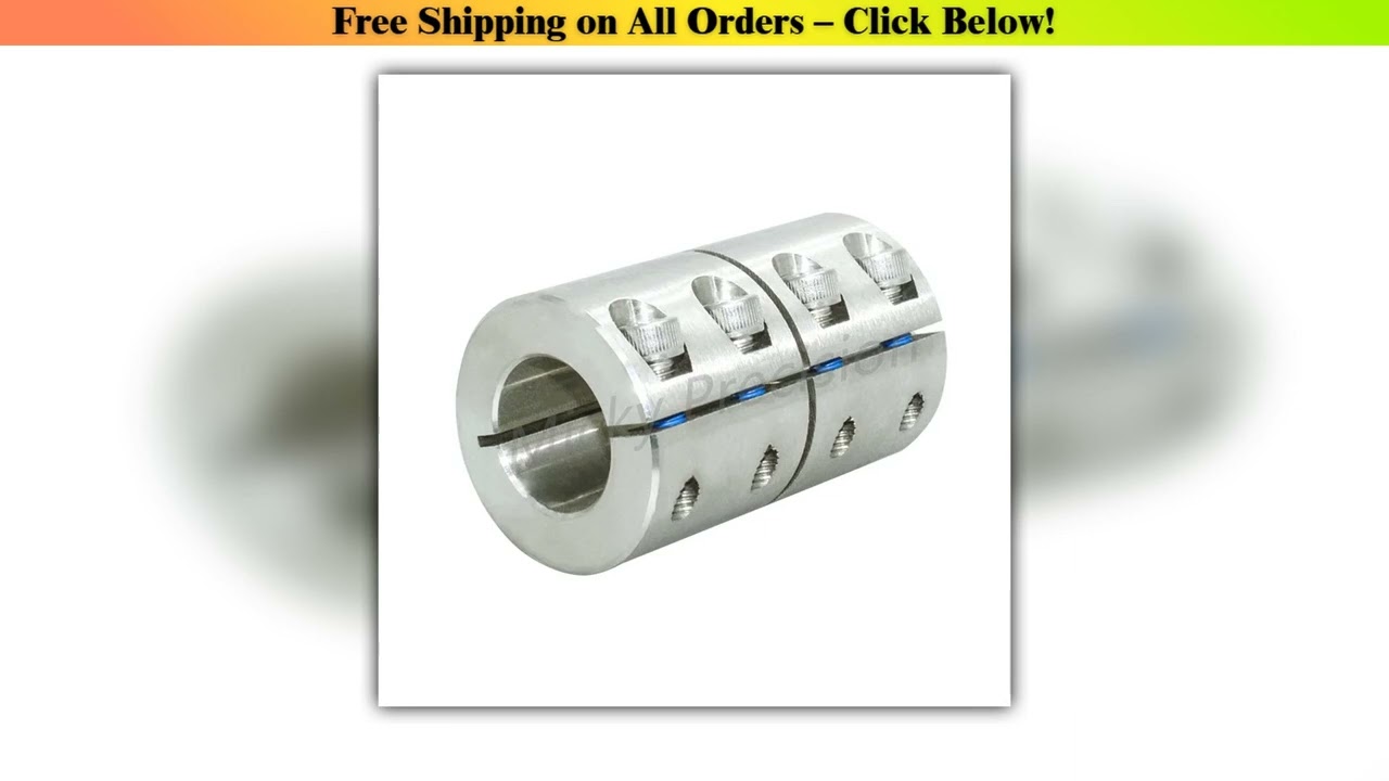 Couplings Motors Stainless Steel Slit Type High Torque Coupling Clamping Straight Cylinder Set