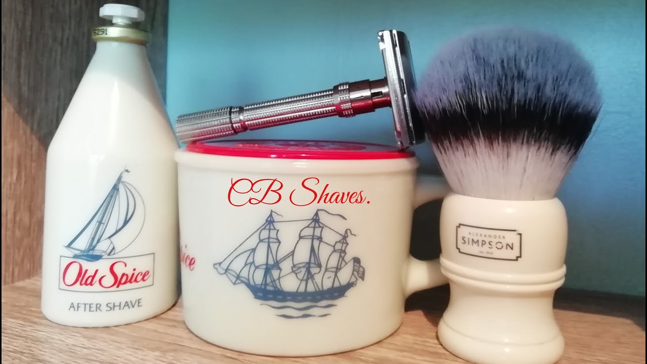 The Jerry Shave Using a 1963 Gillette Slim Adjustable and Original Vintage Old Spice Soap