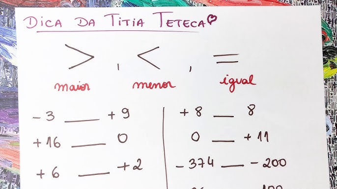 COMO ENSINAR MATEMÁTICA SINAIS MAIOR QUE E MENOR QUE  DIVERSÃO GARANTIDA  COM ESSE RECURSO INCRÍVEL 