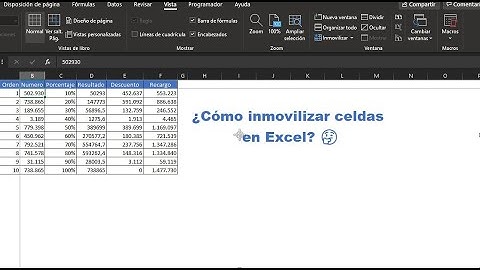 Cómo inmovilizar una celda, fila o columna en Excel 🤔