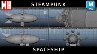 Let's model a 3D Steampunk Spaceship in Maya