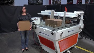 McDowell Automatic Left Hand Case Erector and Bottom Sealer Demonstration