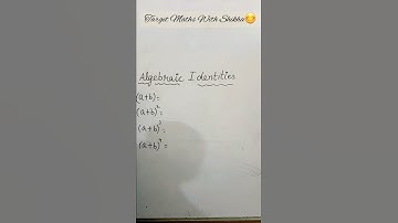 ALGEBRAIC IDENTITY SHORT TRICK TO REMEMBER #shorts #youtubeshorts