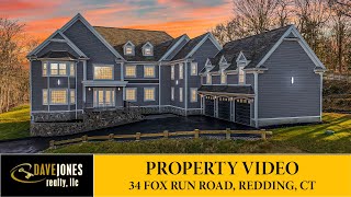 🏡 34 Fox Run Rd, Redding CT | Luxury 5-Bed Estate w/ Custom Kitchen & Private Backyard!