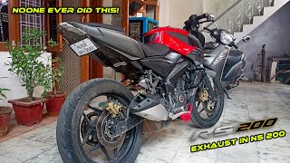 Pulsar RS 200 Exhaust in NS 200 | Finest Sound Modification