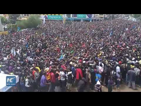 Eldoret people in Kenya broke into celebrations for their own Eliud Kipchoge