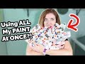 Using EVERY SINGLE Paint Tube I OWN!