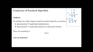 Standard Integer Multiplication