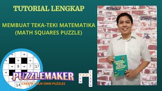 Membuat Teka-Teki Matematika (Math Squares Puzzle) Menggunakan Puzzlemaker