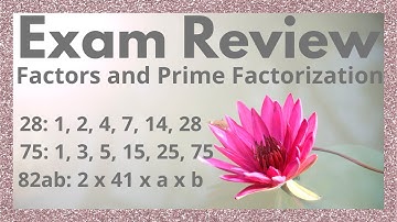 Exam Review: Factors and Prime Factorization | practice examples