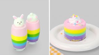 How To Make Rainbow Cake Decorating Ideas | 12 Chocolate Cake & Dessert Recipes | Cat Caron #00047