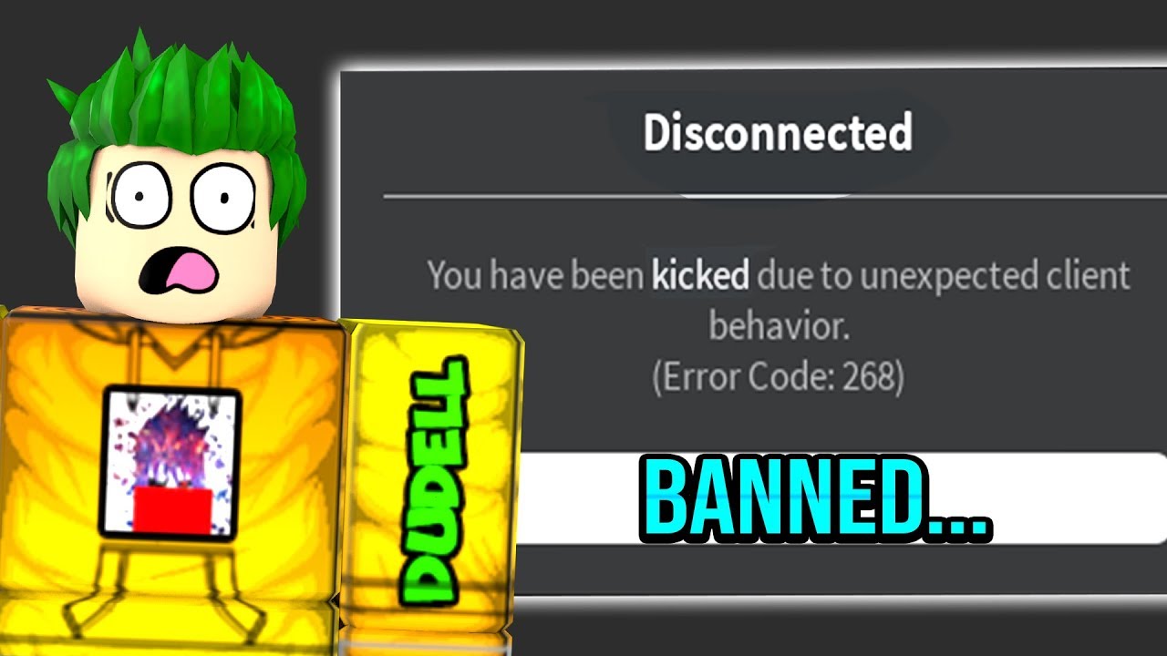I Got Banned In Roblox Game Youtube