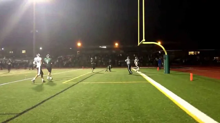 Jack Burgmaster TD catch at the end of the first h...