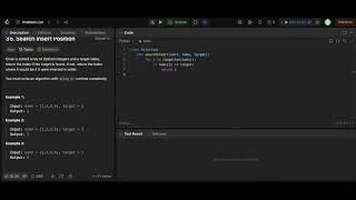 leetcode search insert position 35