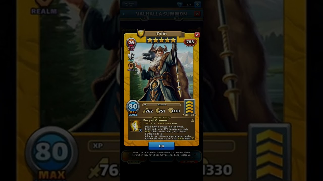 Empires and Puzzles - 1x Valhalla summon