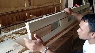 cara membuat pintu kupu tarung kekinian || versi sindicat tutorial #woodworking