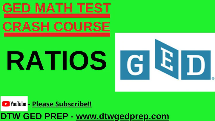 RATIOS - GED MATH TEST CRASH COURSE