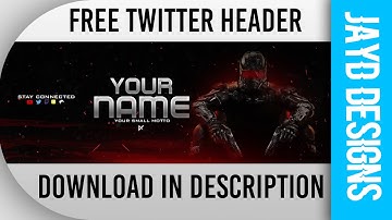 Twitter header template- Free Download