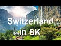 Switzerland in 8K ULTRA HD HDR - Heaven of Earth - Beautiful Scenery & Relaxing Music