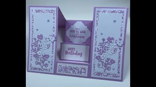 Stampin' Up! Flowers of Home Dies, Fun Fold, Double Sided Step Card