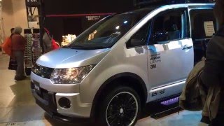 TOKYO AUTO SALON 2016 座席が長椅子に！？三菱デリカD5コンセプト 実車見てきたよ 東京オートサロン2016