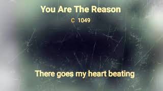 You are the reason Lyrics (key-1)