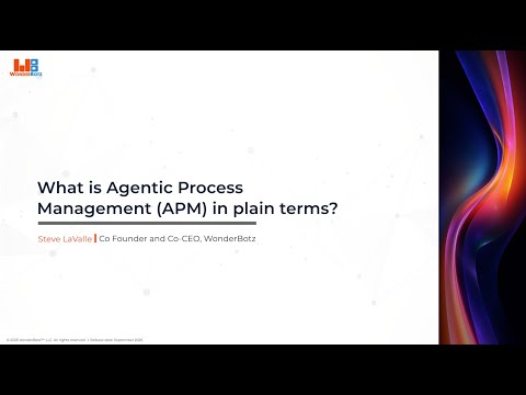 WonderBotz Launches Agentic Process Management to Keep AI, Bots, and People Aligned to Strategy--and Halt Drift