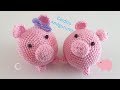 ¿Como tejer CERDITO AMIGURUMI a CROCHET paso a paso? 🐖 (English subtitles)