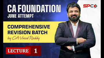 Maths CA Foundation | Lecture 1 | CA Foundation Maths Revision Series | CA Vinod Reddy