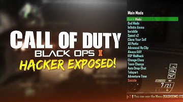 COD BLACK OPS 2: DUMB HACKER WITH MOD MENU EXPOSED!!