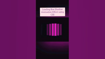 loading box shadow animation effect using css | #shorts  #short #webdesign #viral