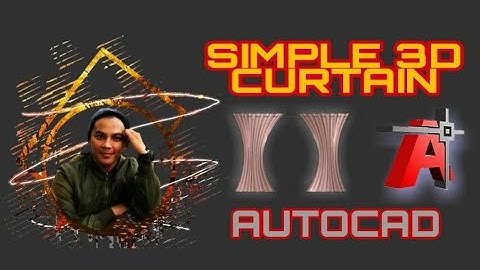 SIMPLE 3D CURTAIN IN AUTOCAD [TAGALOG] 2020