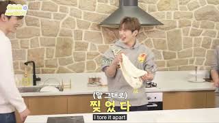 NCT&#39;s Shotaro tears his pizza dough while trying to learn a cool trick (R.I.P.)