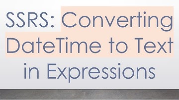 SSRS: Converting DateTime to Text in Expressions