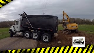 First load with new truck Houston we might have a problem that&#39;s heavy WOW clay culvert install